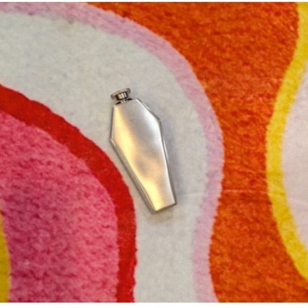 Coffin Shape Stainless Steel Mini Hip Flask 3.5oz